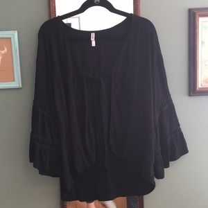 Black summer kimono